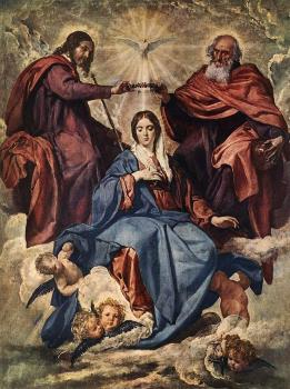 疊戈 羅德裡格斯 德 蓆爾瓦 委拉斯貴支 The Coronation of the Virgin